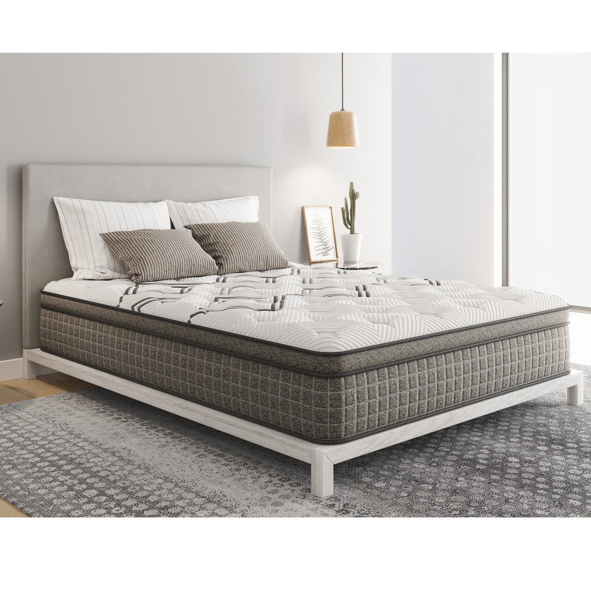 Diamond Soto Cooling Copper Hybrid King Mattress with Euro-Top 12.5 Inch
