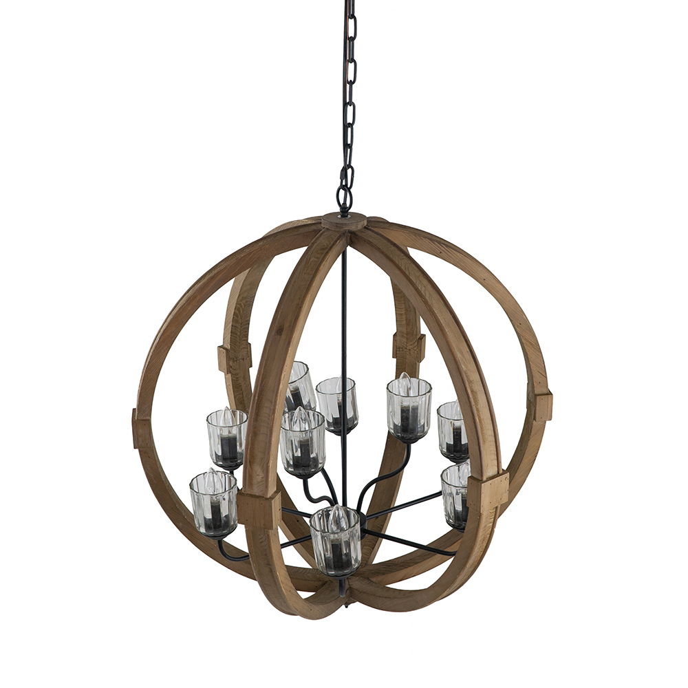 Chandelier, Hanging Light Fixture With Adjustable Chain For Kitchen, Bulb Not Included