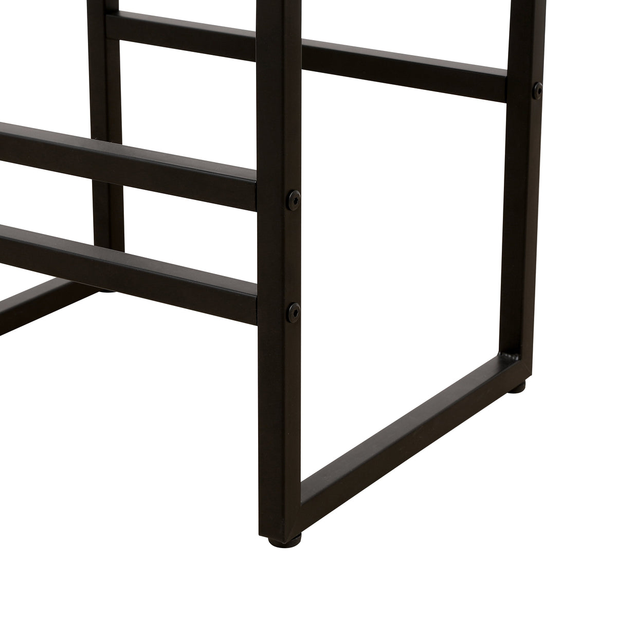 Set of 2 Counter Height Barstools Kitchen Island Stools (Gray with Back)