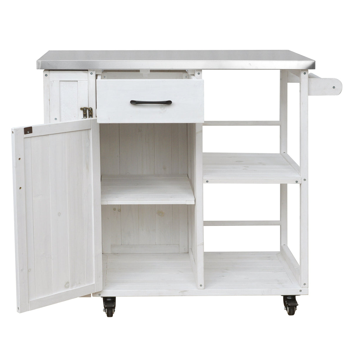 Outdoor Kitchen Island Fir Wood Prep Station