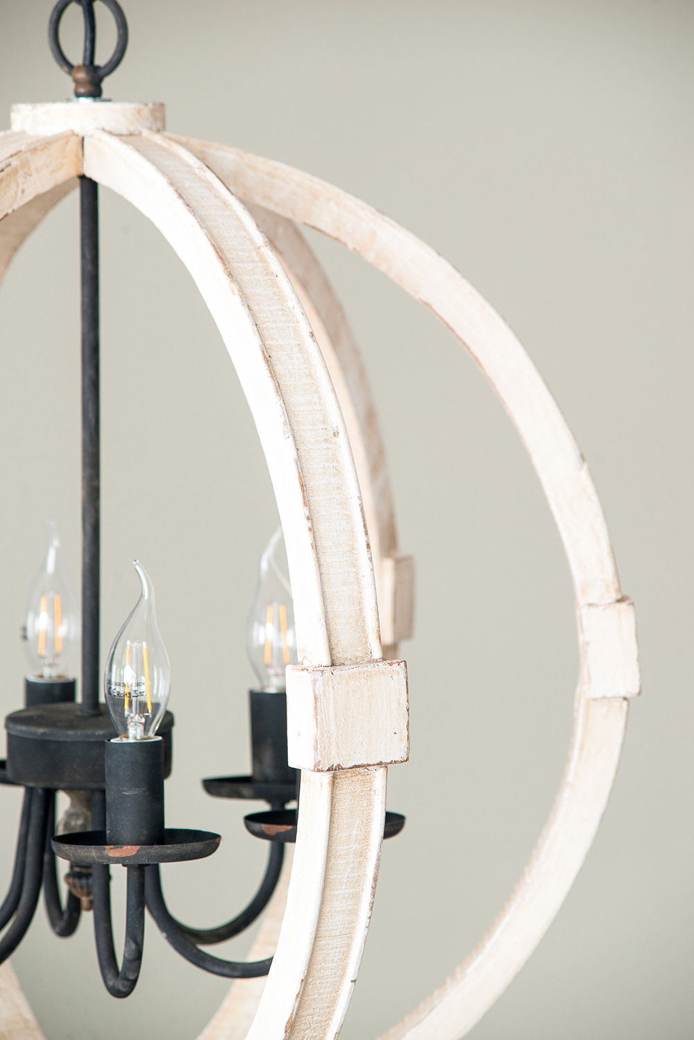 Chandelier, Hanging Light Fixture With Adjustable Chain For Kitchen, Bulb Not Included