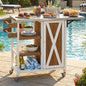 Foldable Outdoor Kitchen Island Patio Prep Station