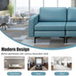3-Seat Sectional Sofa Couch with Armrest Magazine Pocket and Metal Leg