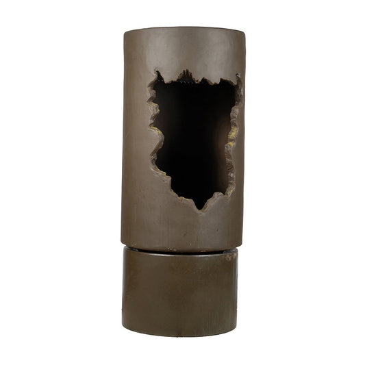 Large Outdoor Water Fountain with Light - Contemporary Calming Elegance