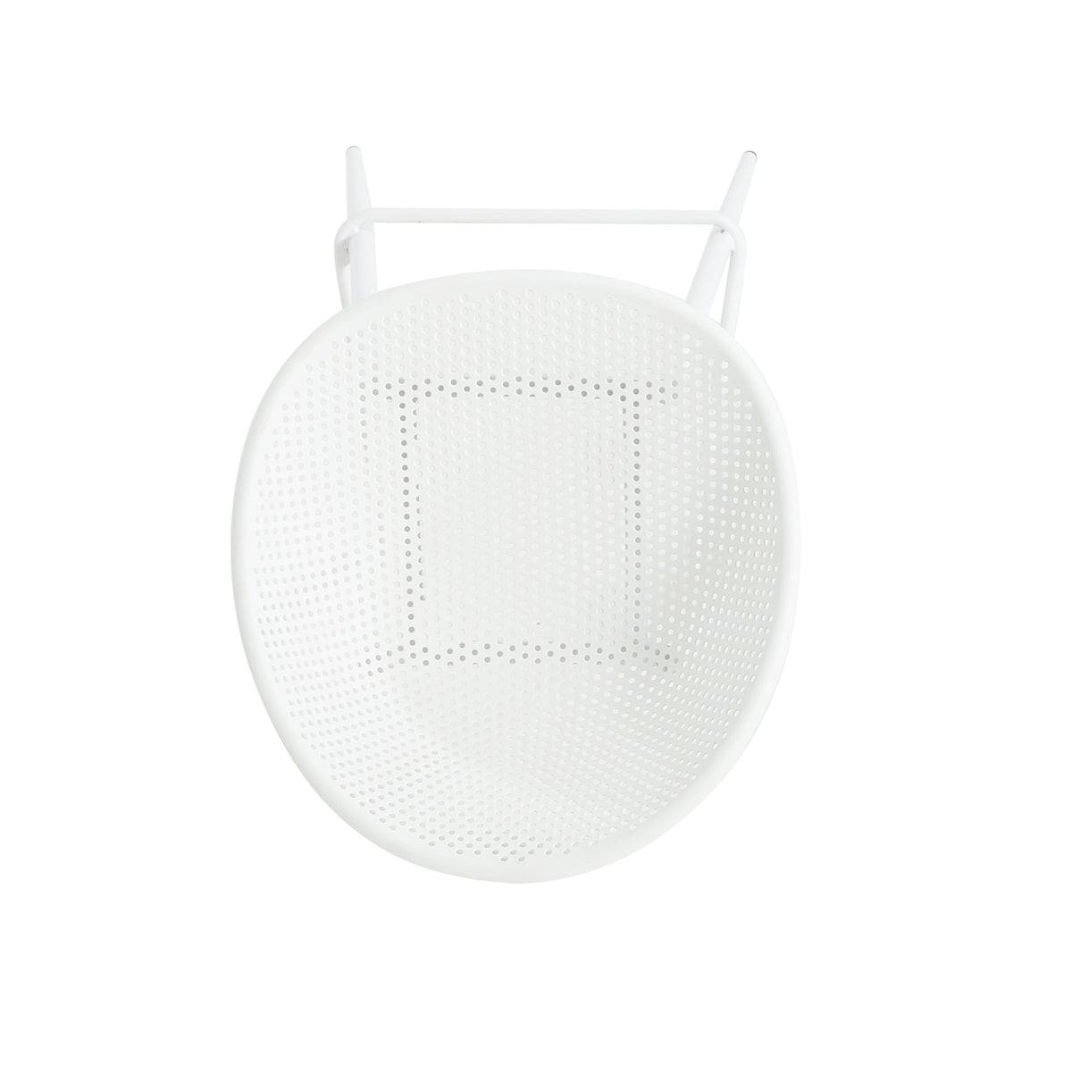 Modern Gable Outdoor Barstool Set of 2 in White