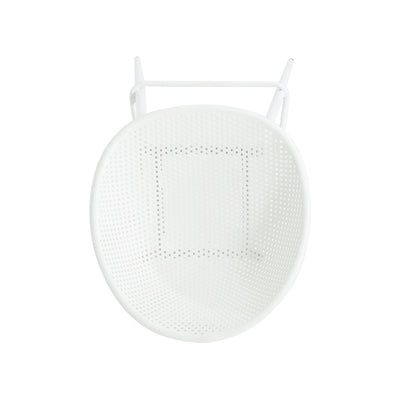Modern Gable Outdoor Barstool Set of 2 in White