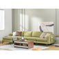 Modular L-shaped Sectional Sofa with Reversible Ottoman and 2 USB Ports