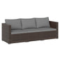 3 Pieces Patio Sectional Sofa Set with Soft Cushions