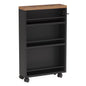 4 Tier Narrow Rolling Kitchen Slim Storage Cart
