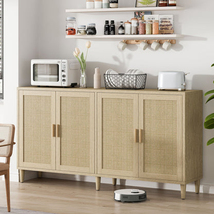 Buffet Cabinet With Adjustable Shelves For Kitchen