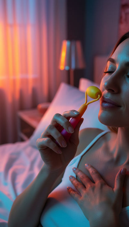 Silicone Face Roller in use