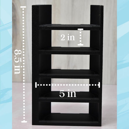 Lid Organizer Compatible With Stanley Cup Lids | 5 Lid Organizer for Cabinets or Kitchen Counter | Includes Straws Storage | Made in USA