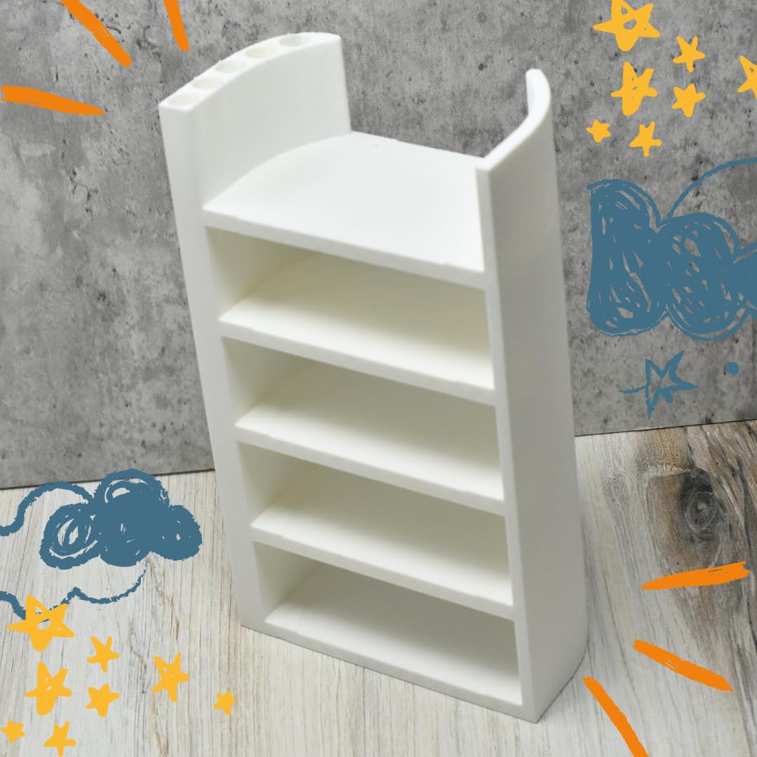 Lid Organizer Compatible With Stanley Cup Lids | 5 Lid Organizer for Cabinets or Kitchen Counter | Includes Straws Storage | Made in USA