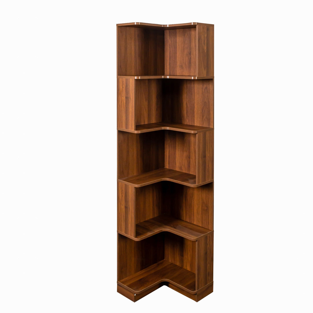 Corner Book Shelf - 5 Tier Corner Bookshelf