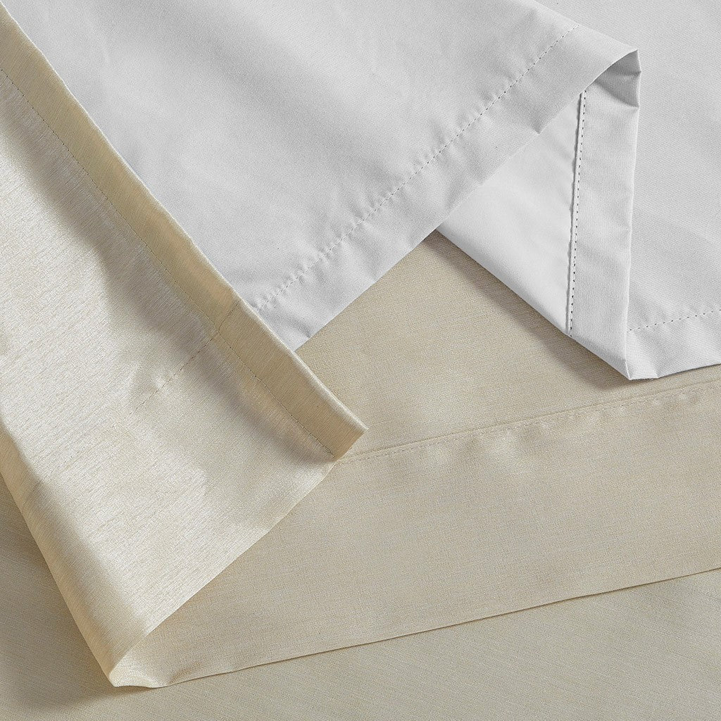 Twist Tab Total Blackout Window Curtain Panel Champagne 50x95