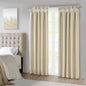 Twist Tab Total Blackout Window Curtain Panel Champagne 50x84