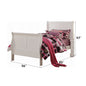 Louis Philippe III White Finish Full Bed