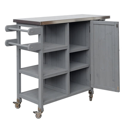 Foldable Outdoor Kitchen Island Patio Kitchen Cart