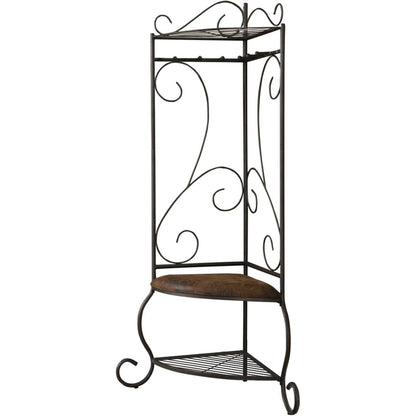 Corner Metal Hall Tree Entryway Coat Rack Upholstered Storage Bench Shoe Rack