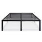 Queen size 18-inch High Rise Heavy Duty Metal Platform Bed Frame with Steel Slats