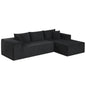 Modular Sectional Sofa Corduroy Upholstered L-shaped Sofa Couch with Deep Seats