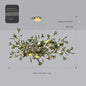 Modern Gingko Chandelier Custom Lights Luxury Glass Chandelier Suitable For Dining Room Living Room Villa Home Decor Gloss