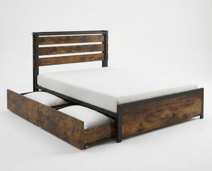 Twin Bed Frame with 4 Large Storage Drawers – Space