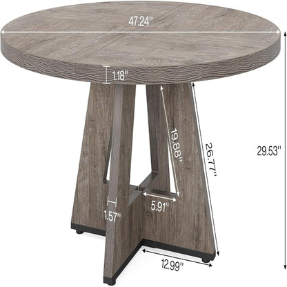 Round Dining Cross Base Kitchen Table