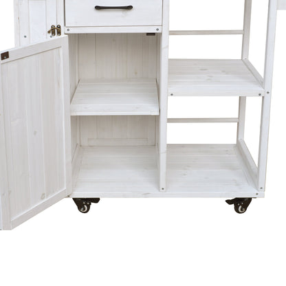 Outdoor Kitchen Island Fir Wood Prep Station