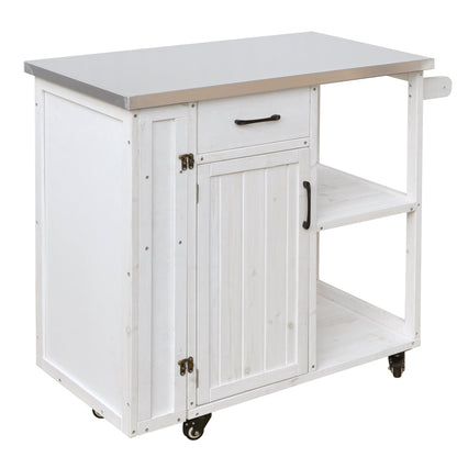 Outdoor Kitchen Island Fir Wood Prep Station