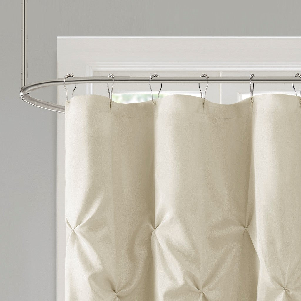 Tufted Semi-Sheer Shower Curtain