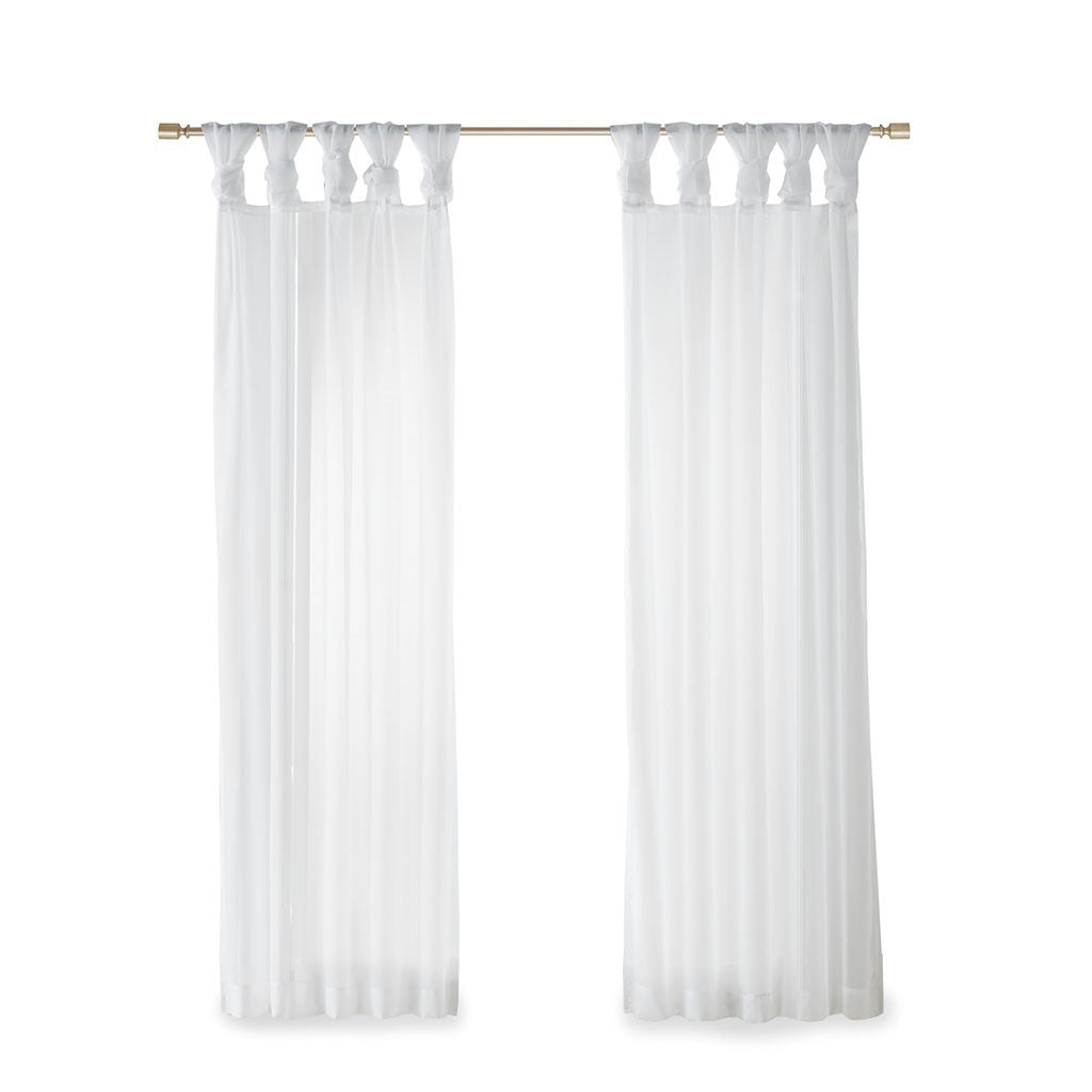Twist Tab Voile Sheer Window Pair