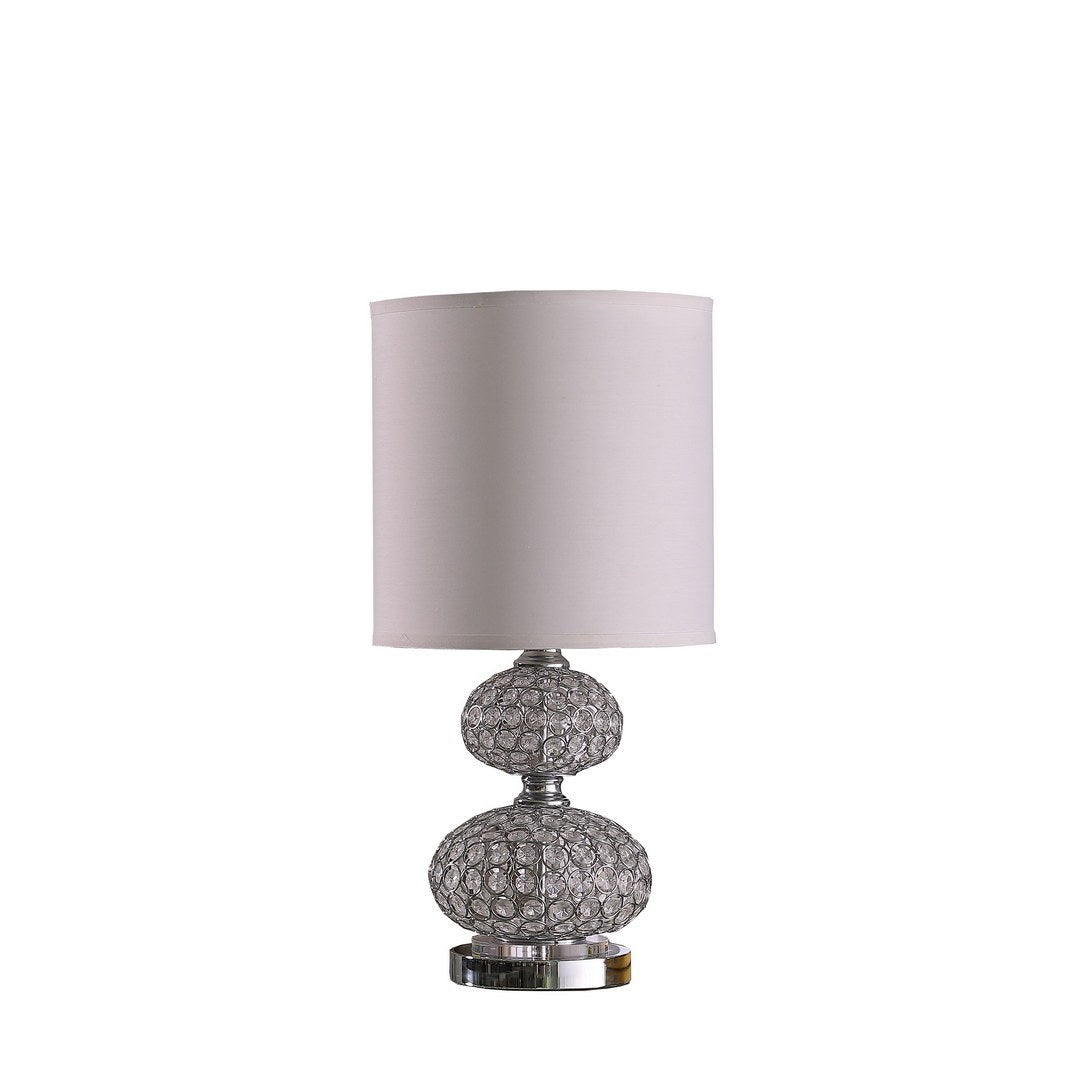 24" Chrome Filigree Cage Table Lamp