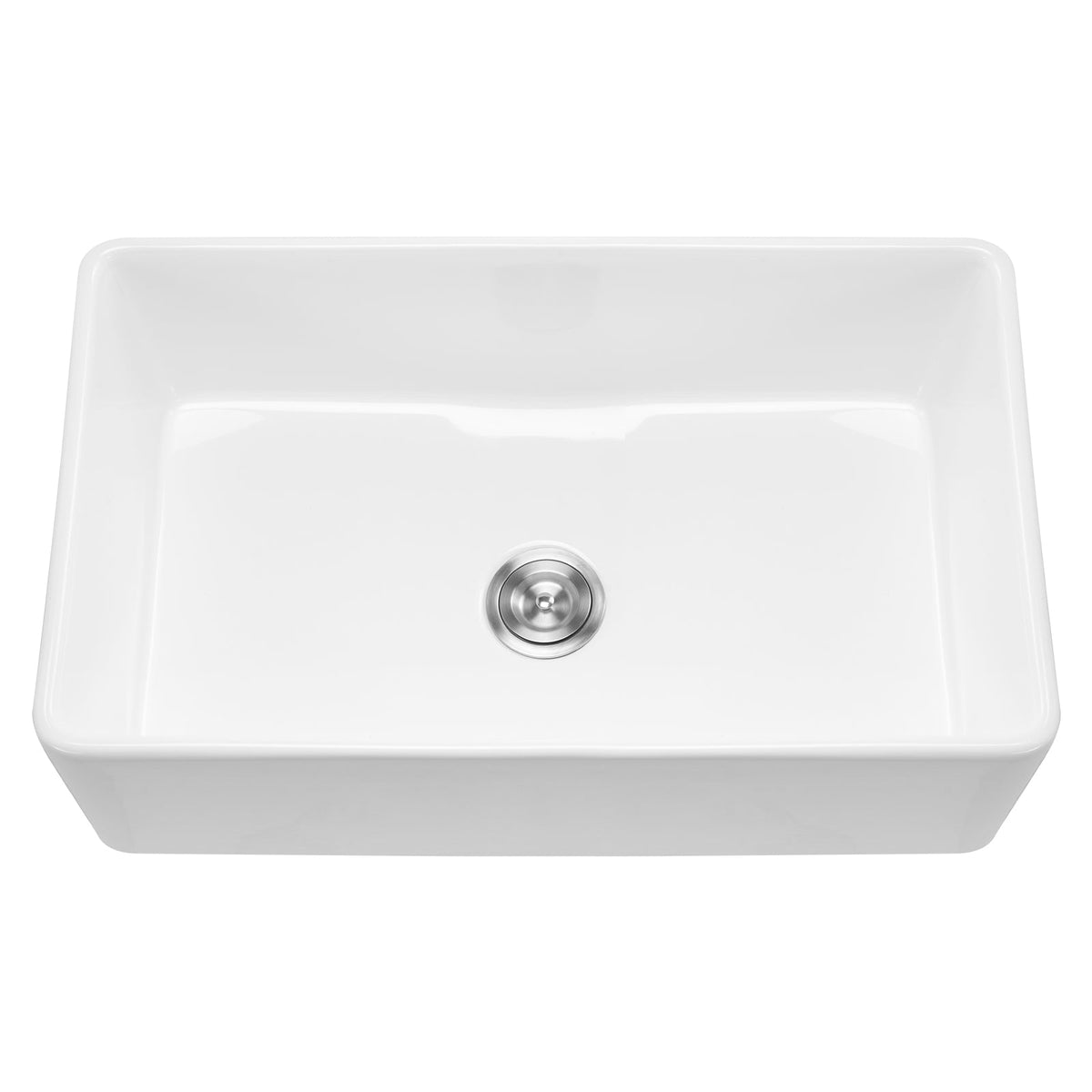 33.5x20 in Farmhouse Sink Undermount Kitchen Single Bowl Basin Fireclay