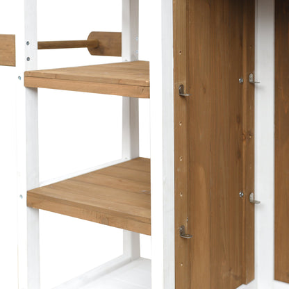 Foldable Outdoor Kitchen Island Patio Prep Station