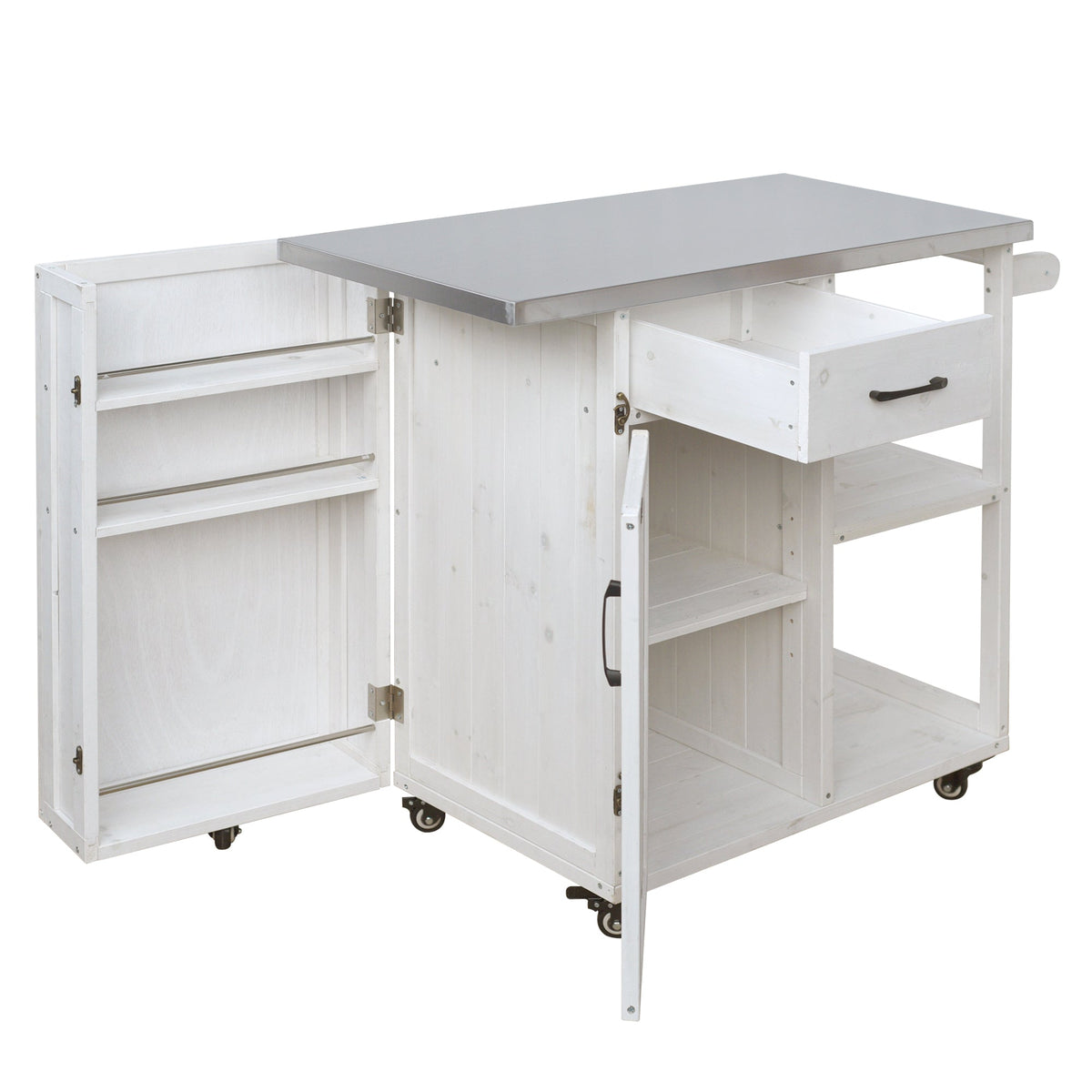 Outdoor Kitchen Island Fir Wood Prep Station