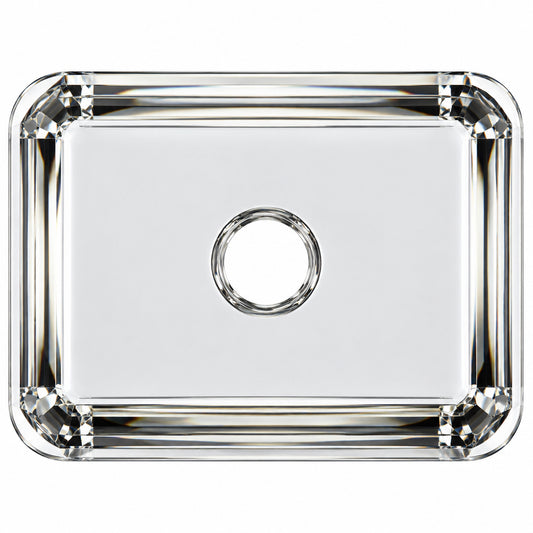 Elkay Lustertone 20-1/2" Undermount Single Basin Stainless Steel Kitchen Sink with Basket Strainer Model:ELUH1814PD