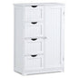 3-in-1 Bath & Storage Combo: Tall Cabinet Shower Bench & Buffet Sideboard